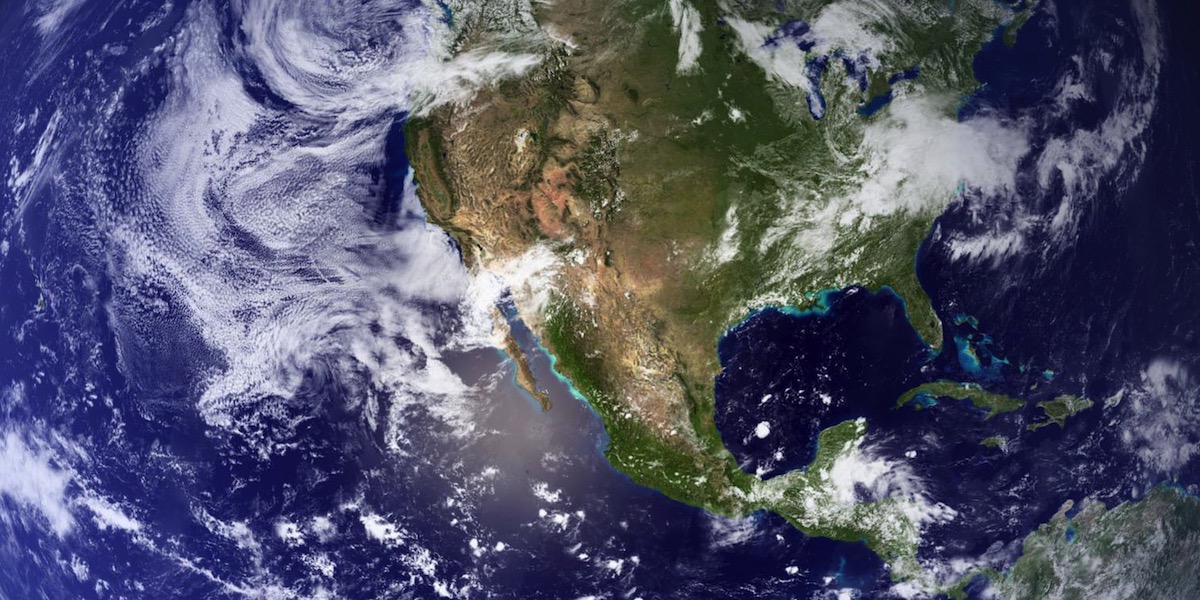 Blue Marble Earth Upward Arrow is Born Upward Arrow is born from a Laptop Recycling Company