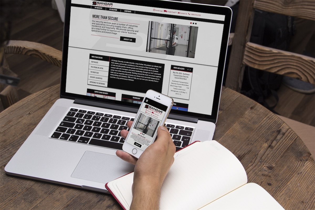 Upward Arrow - Website Design and Development Mockup on Laptop and Phone
