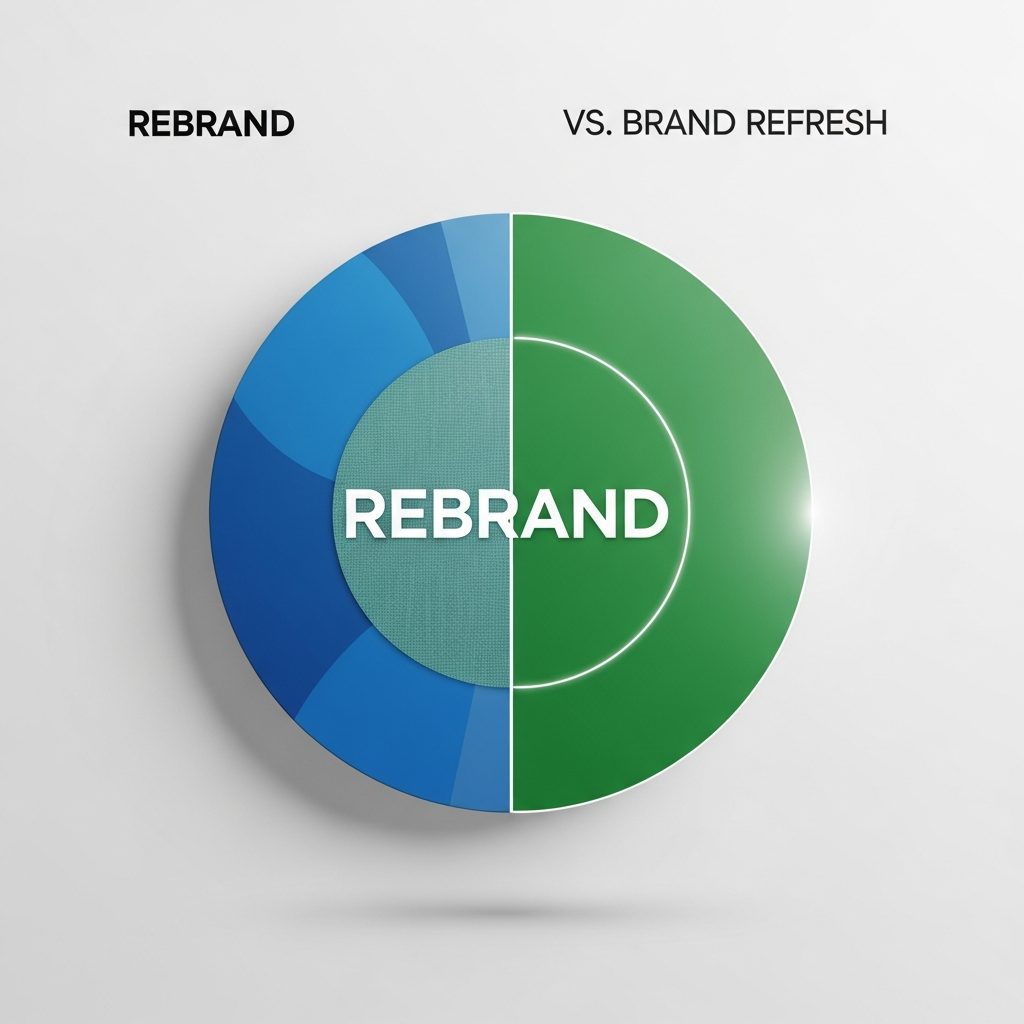 How do I know if my business needs a rebrand or just a brand refresh?